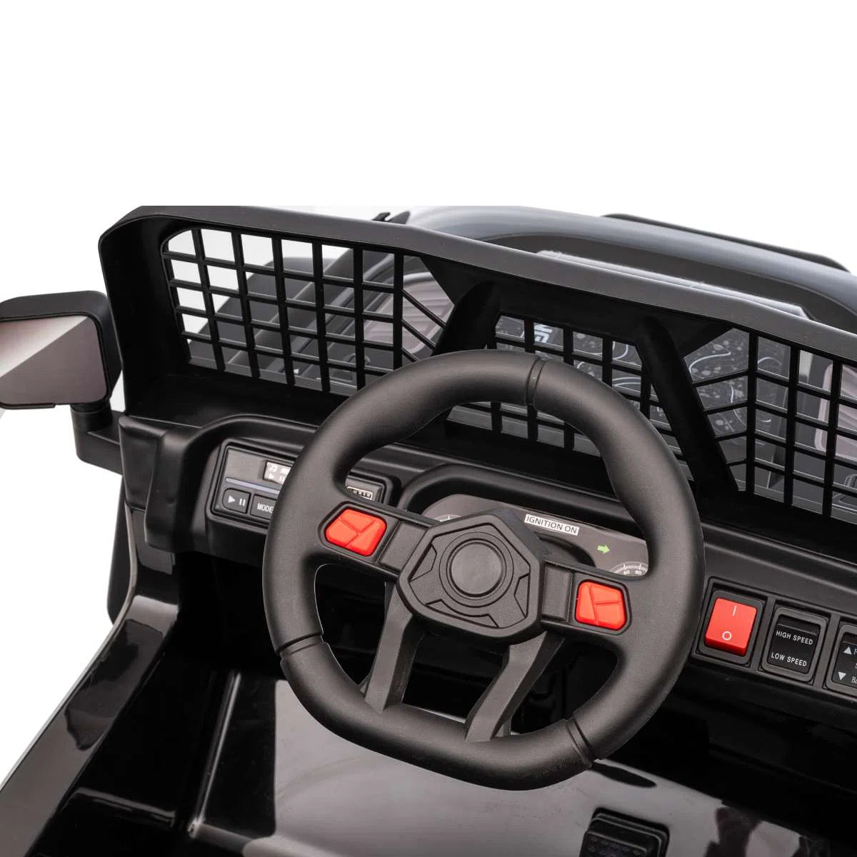 24V Kids Ride-On Truck with Remote, Bluetooth, LED Lights & 3 Speeds