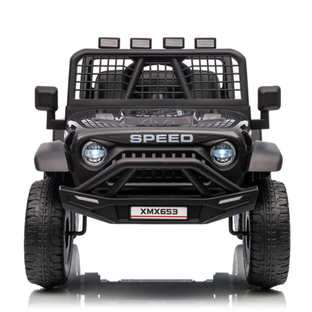 24V Kids Ride-On Truck with Remote, Bluetooth, LED Lights & 3 Speeds