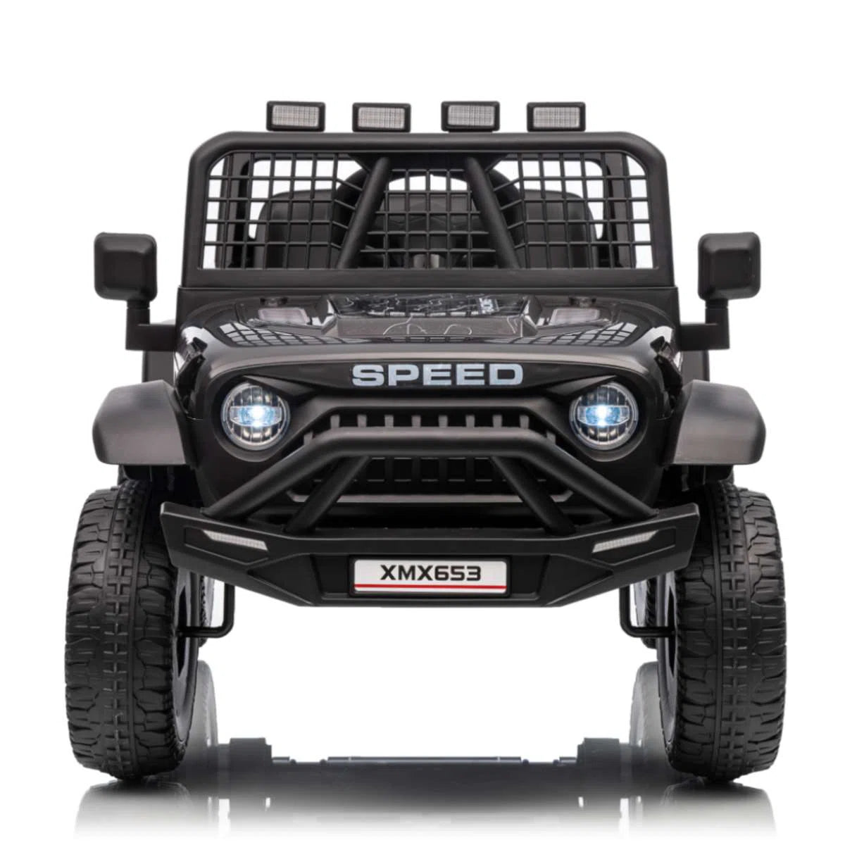 24V Kids Ride-On Truck with Remote, Bluetooth, LED Lights & 3 Speeds