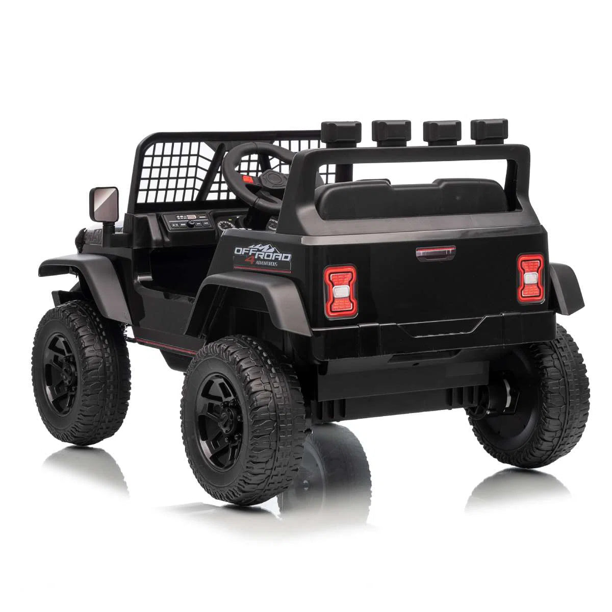 24V Kids Ride-On Truck with Remote, Bluetooth, LED Lights & 3 Speeds